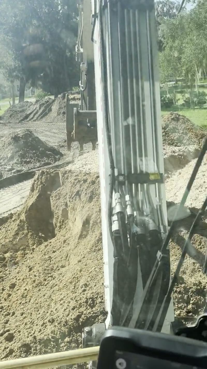 Excavation Operator Cab View Central Florida