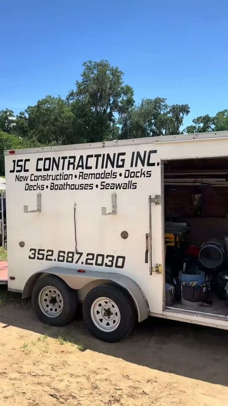 Marine Contractor Work Trailer Central Florida