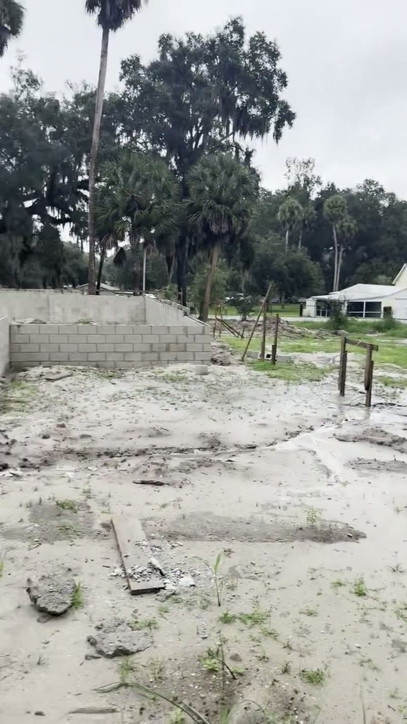 New Home Stem Wall Backfill Before Slab McIntosh Florida