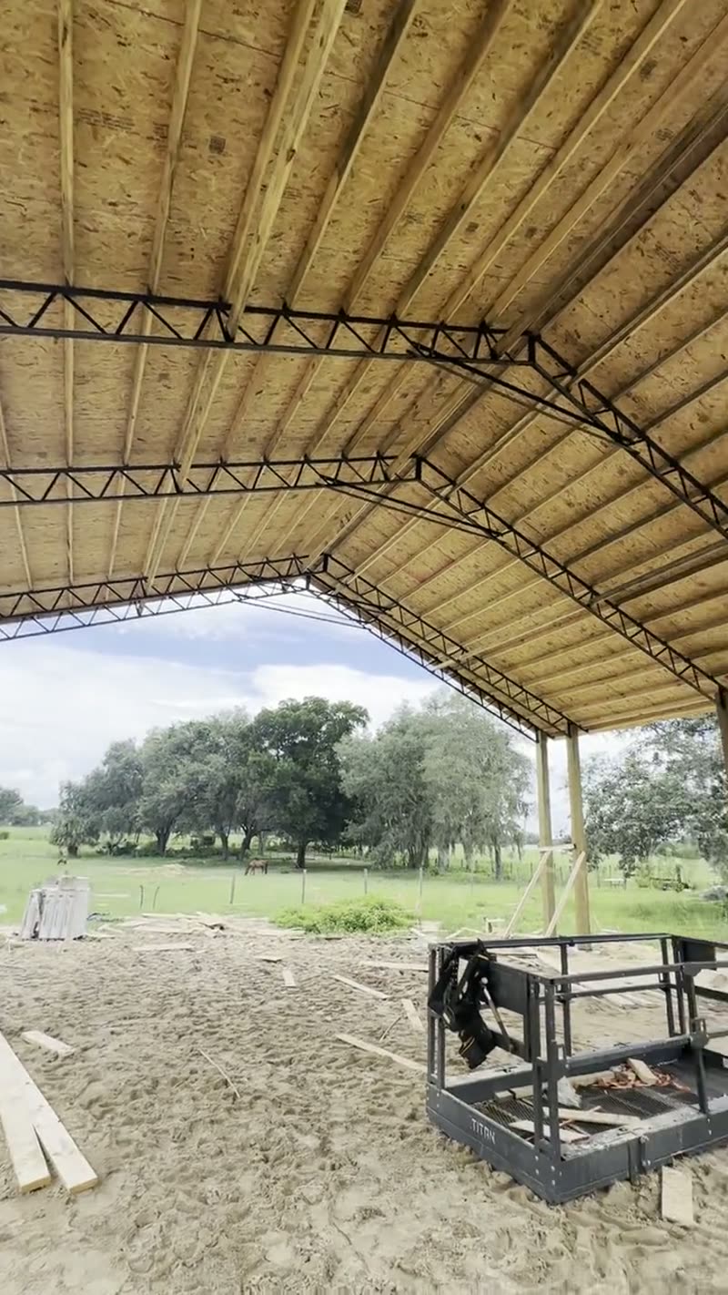 Pole Barn Builder Roof Decking Porch Framing Central Florida