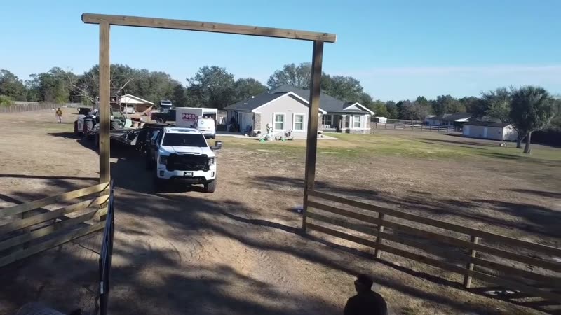 Ranch Fence Entrance Gate Build Central Florida
